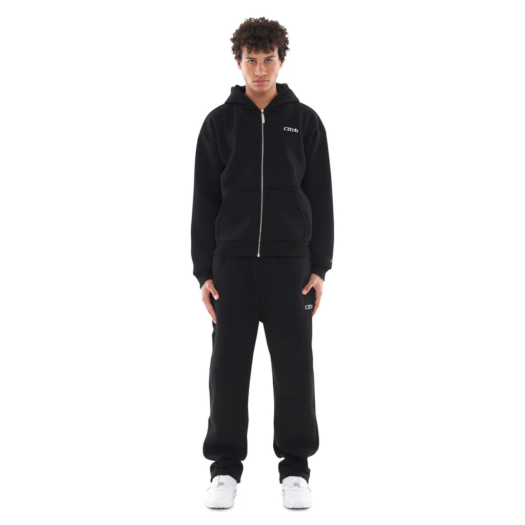 OPEN LEG JOGGER BLACK